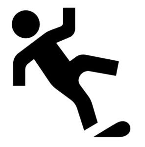 Image of person slipping